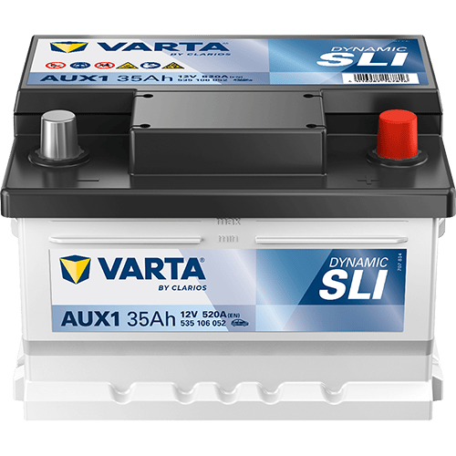 VARTA Dynamic AUX 12V 35Ah 520 A – Start-Stop ve xEV Küçük Akü