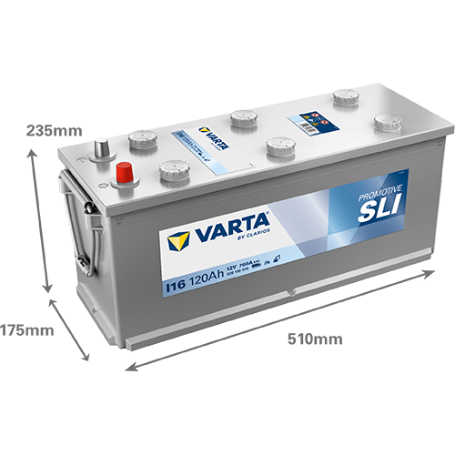 VARTA ProMotive SLI 12V 120Ah 760 A – Ağır Ticari Akü | I16