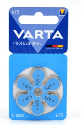 Varta 675 Numara İşitme Cihazı Pili 6 Lı Paket Halinde