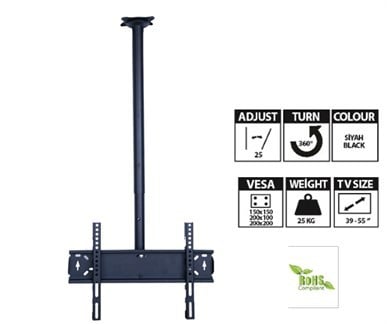 Vontech VT-23955H Lcd/Led Tv Tavan Askı Aparatı