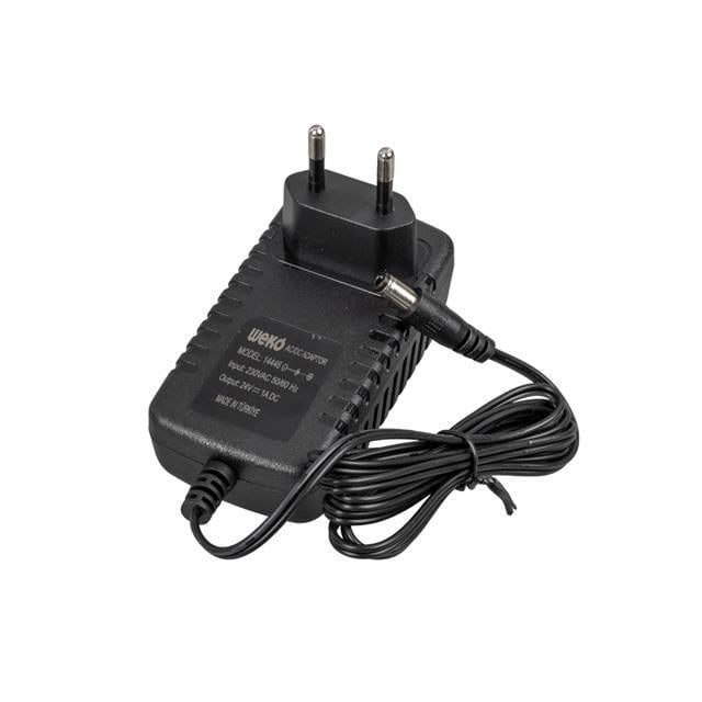 Weko 24 Volt 1 Amper 24 Watt Plastik Kasa Priz Tipi Adaptör (5.5x2.5 Uçlu)
