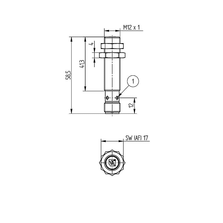 Wenglor I12H005 Endüktif Sensör – Arttırılmış 4 mm Anahtarlama Mesafeli, IP67 Koruma Sınıfı