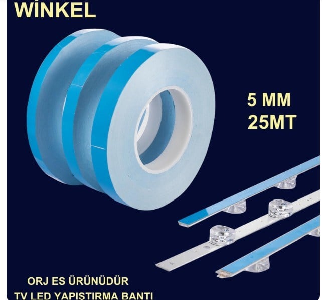 Winkel 5 mm 25 Metre Mavi Termal Led Yapıştırma Bantı