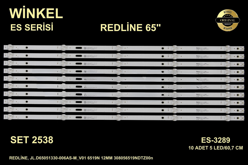 Winkel SET-2538 MLD 5058x10 Redline Tv Bar Led Takımı