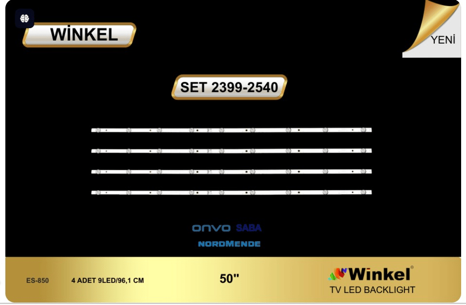 Winkel SET-2540/2399 Onvo Tv Bar Led Takımı