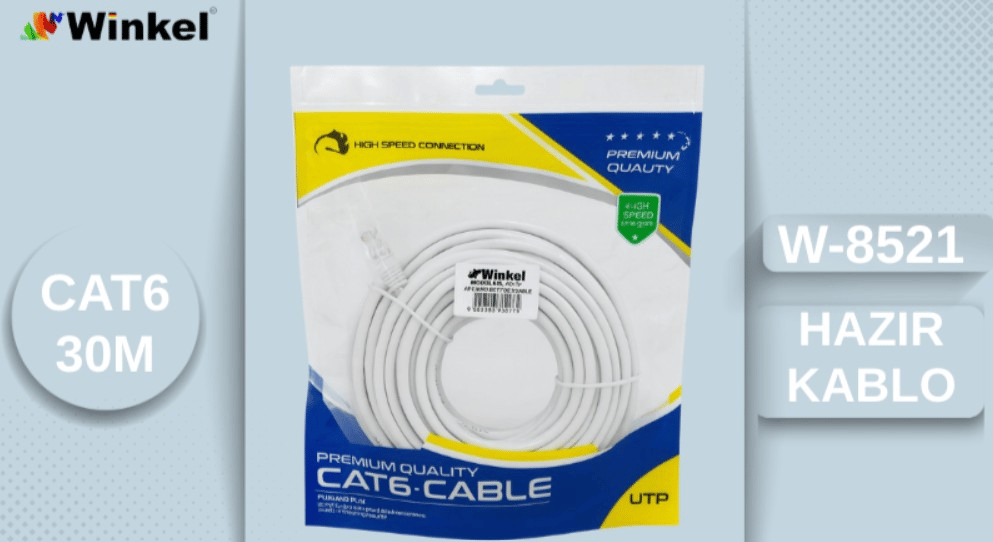 Winkel W-8521 30 Metre Cat6 Kablo