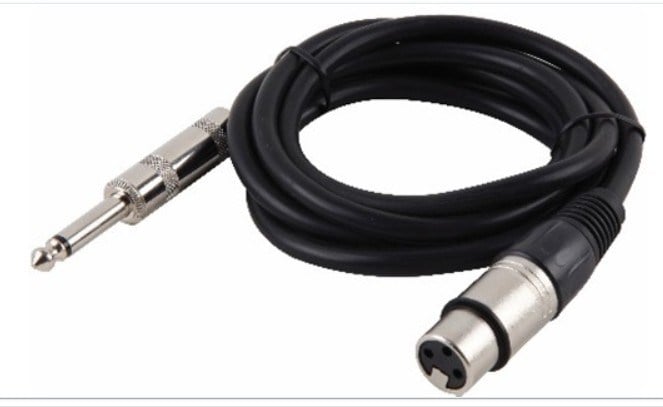 Winkel W-AV38 XLR Dişi 6.3mm Mono Jacklı Kablo 1.5mt