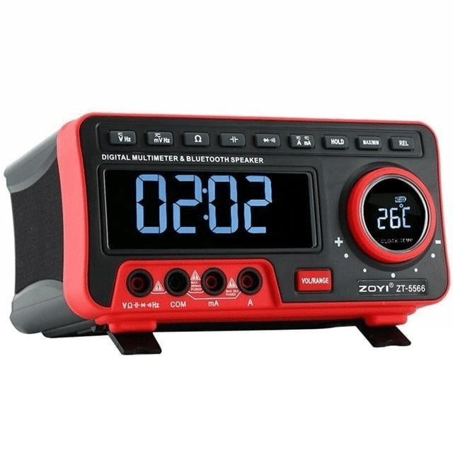 Zoyi ZT-5566 Dijital Ekranlı Masaüstü Multimetre Ölçü Aleti + Bluetooth Hoparlör