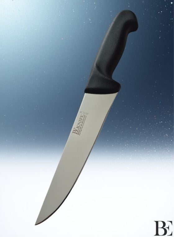 BeKnife Bemiral Bıçak No.3 18 cm 10151.18 Fibrox Kaymaz Saplı Kasap Bıçağı 40mm X 180mm X 3mm Siyah