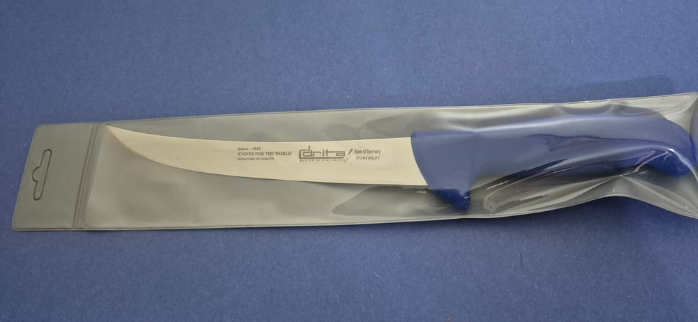 Et Doğrama Bıçağı 21 cm Kasap Fibrox Kaymaz Saplı Hulusi - Drita Bıçak 25mm X 210mm X 2.5mm 10154.21