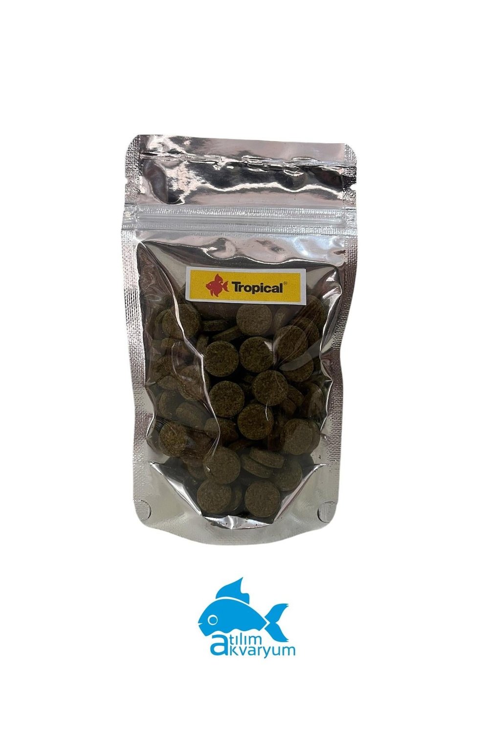 3 Algae Tablet Yem, Cama Yapışan Balık Yemi 100 Adet 40 gram