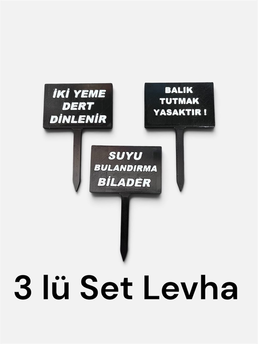 Akvaryum 3'lü Levha Set