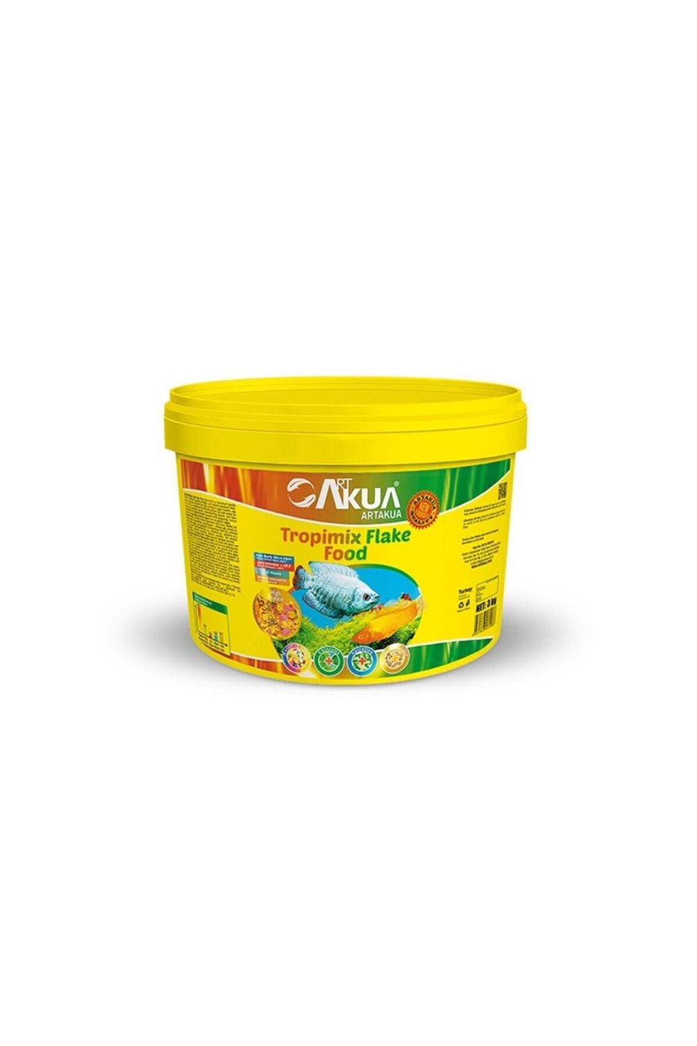 Art Akua Tropimix Flake Balık Yemi Pul Yem 50 Gr Açık