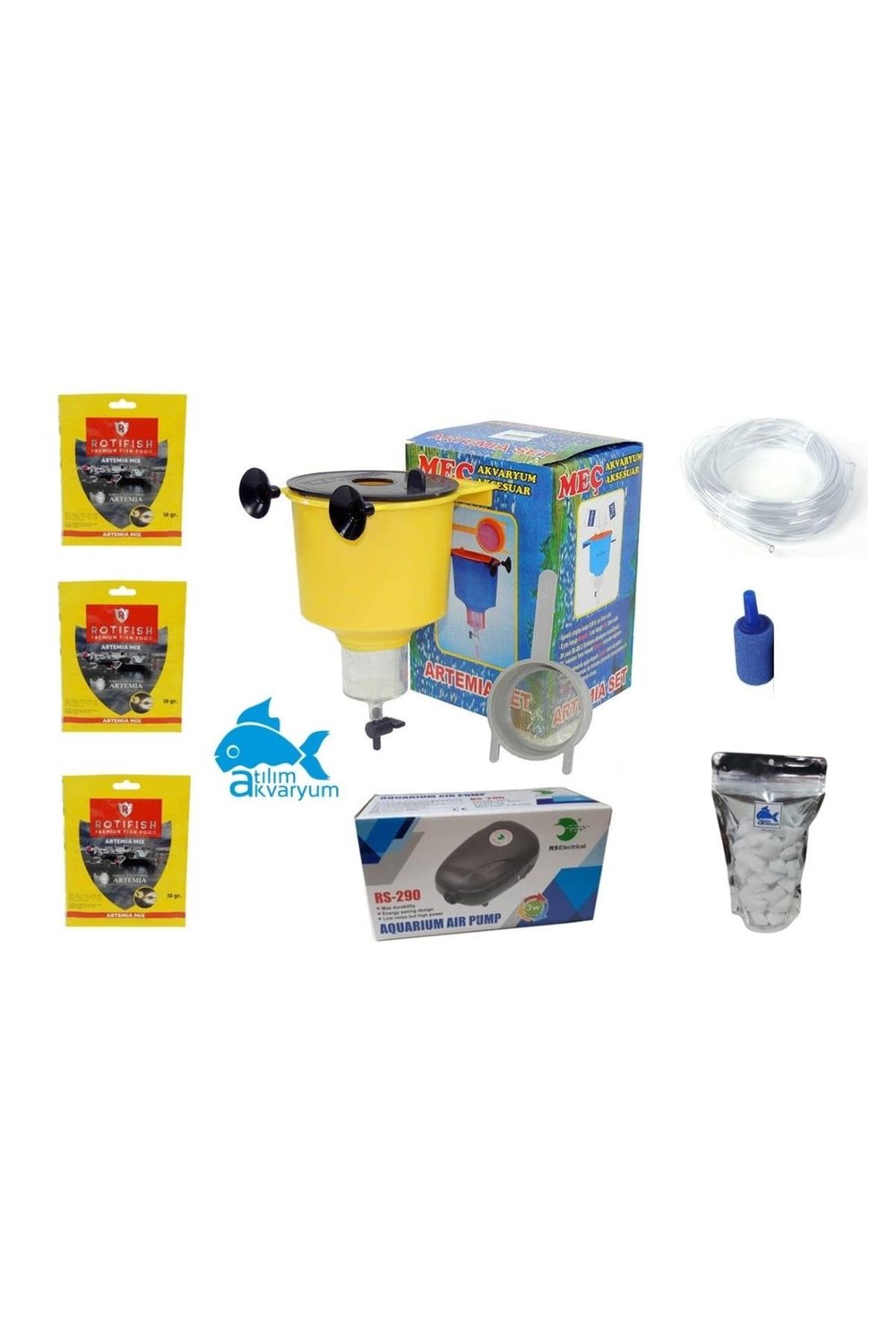 Artemia Çıkarma Seti TAM PAKET(Hava Motoru Dahil)