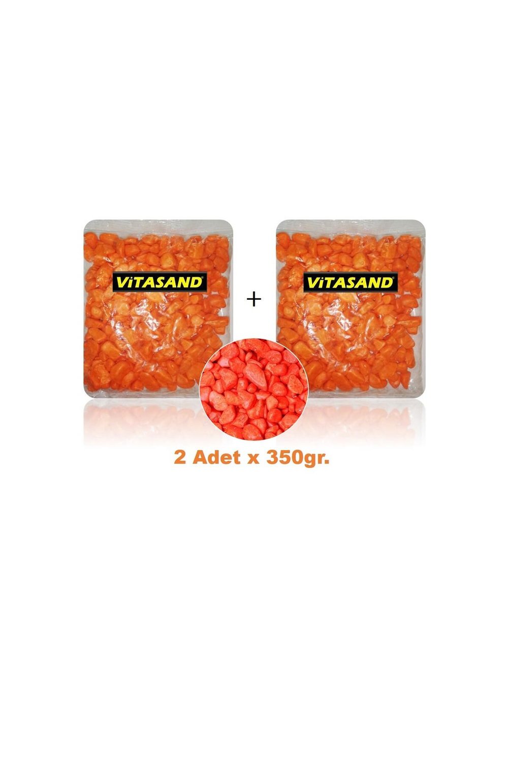 Çakıl Taşı Turuncu 350 gram X 2 Paket