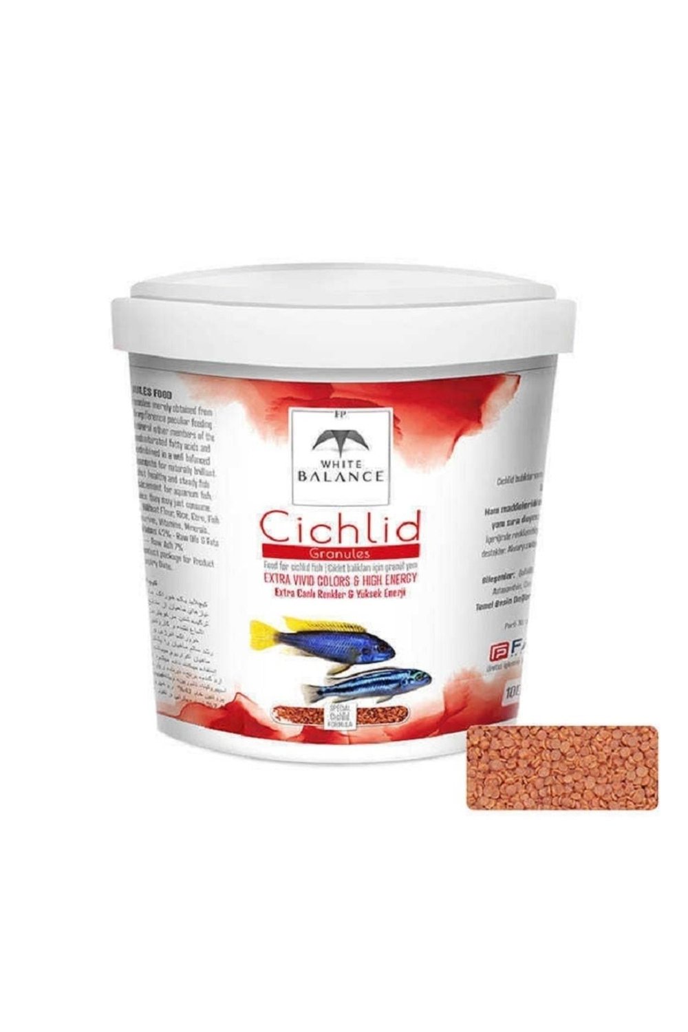 Cichlid Etçil Granül Balık Yemi 50 Gram