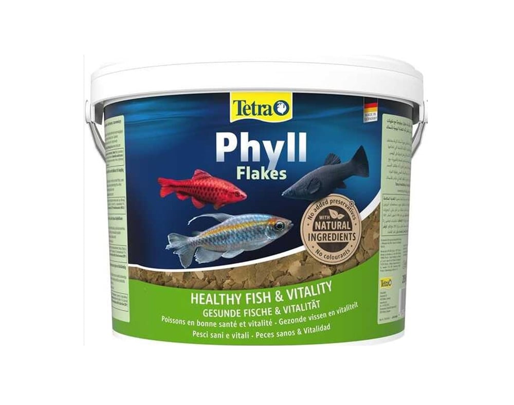 Tetra Phyll Flakes Bitkisel Tropikal Balık Yemi 10 Lt Kova