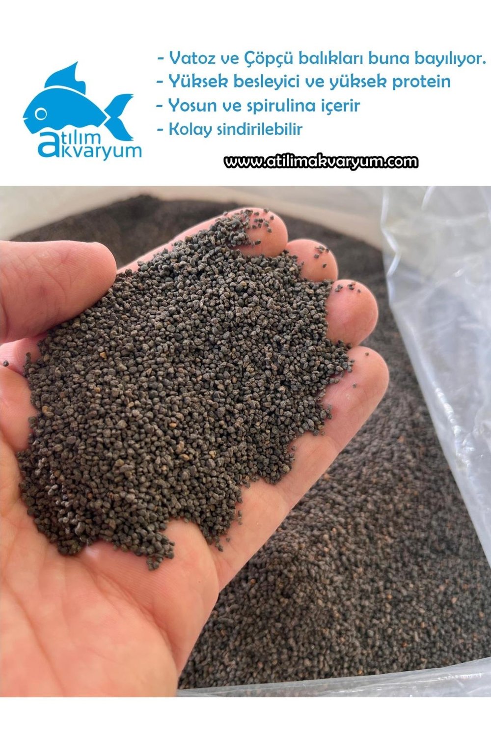 Vatoz Yemi Çöpçü Balığı Yemi Akvaryum Dip Yemi Besleyici Yemler 50 Gram