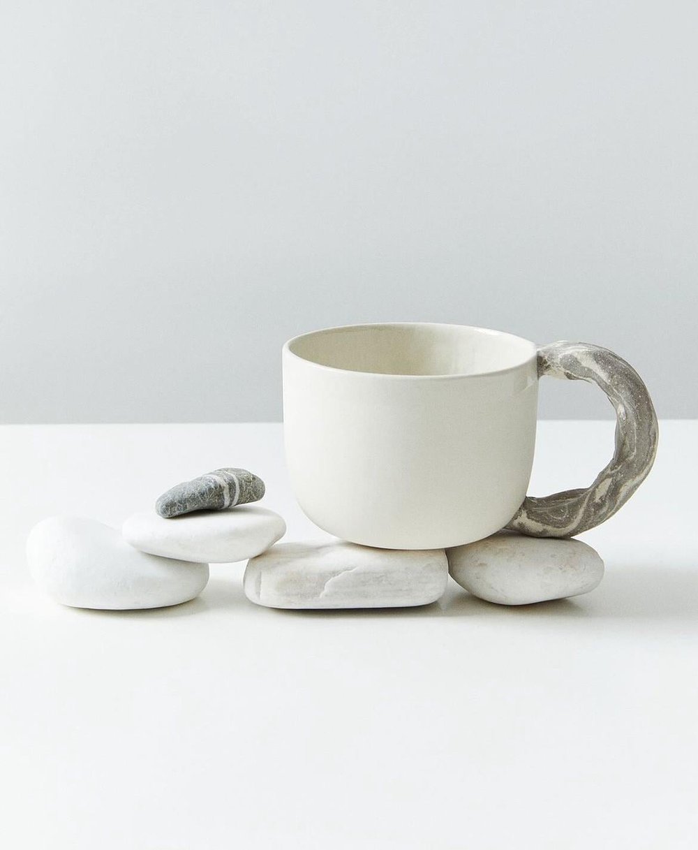 Pebble Mug Saplı