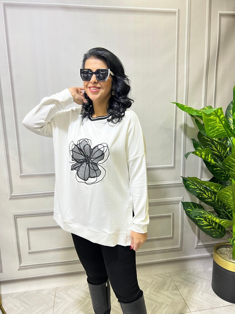 FLORA TOUCH MODAL SWEAT