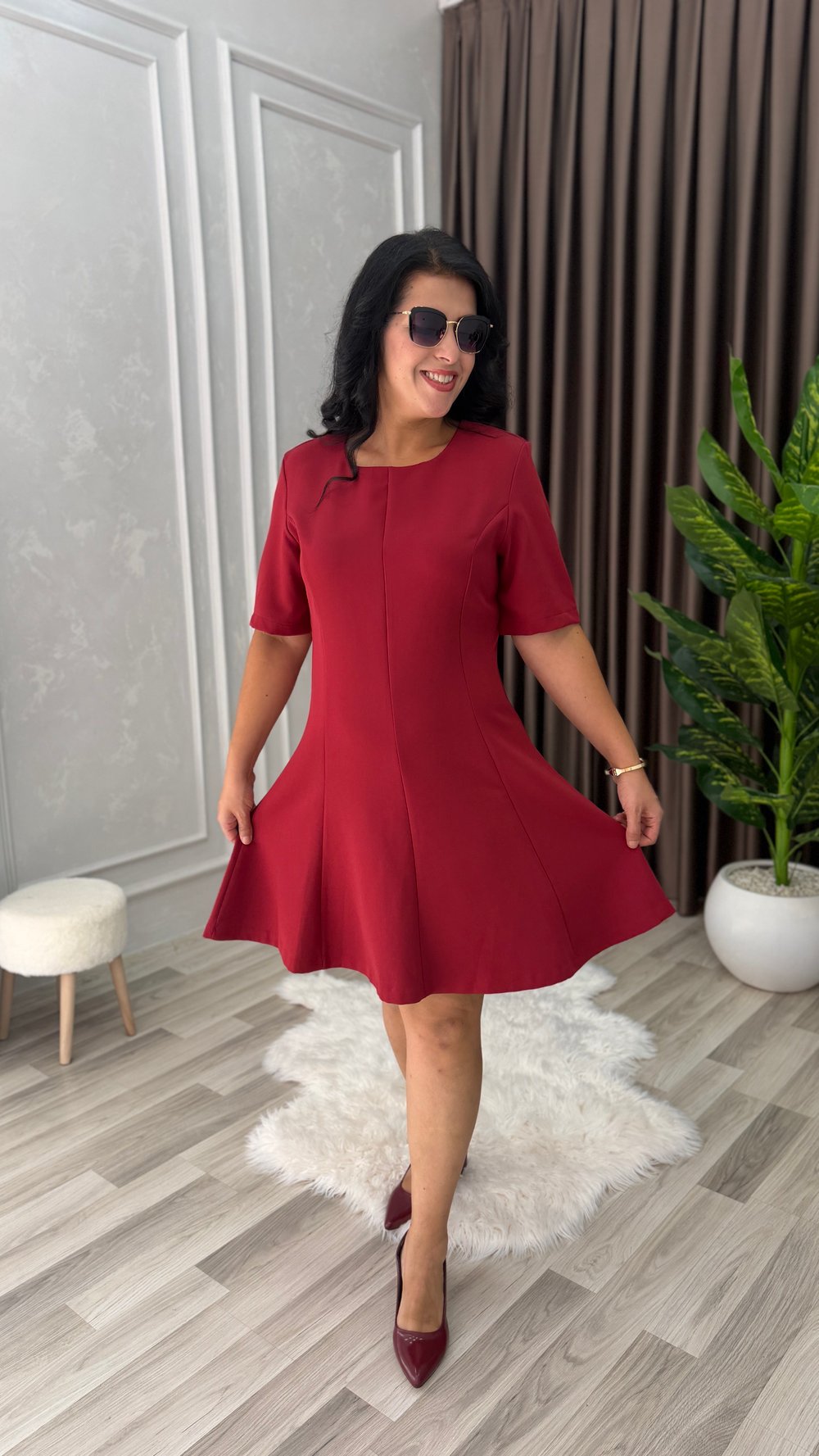 BELLA COMFORT ELBİSE BORDO
