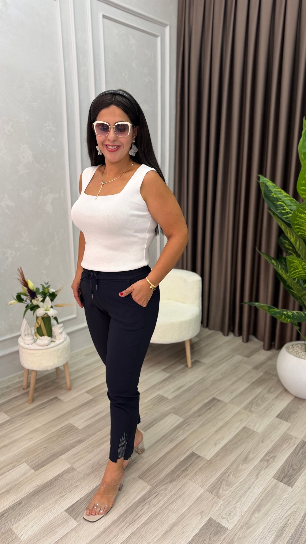 ELEGANCE STONE PREMIUM PANTOLON LACİVERT