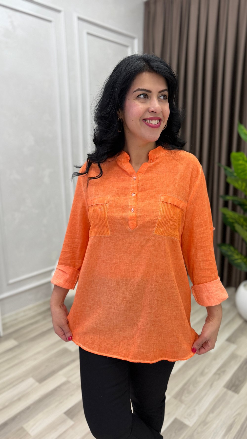 ELEGANZA COMFORT BLUZ TURUNCU