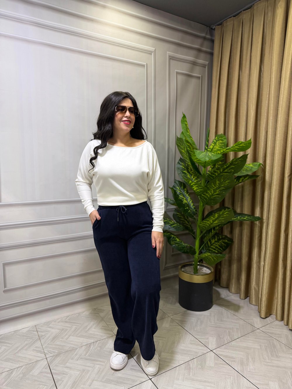 MILANO COMFORT İTALYAN KADİFE PANTOLON LACİVERT