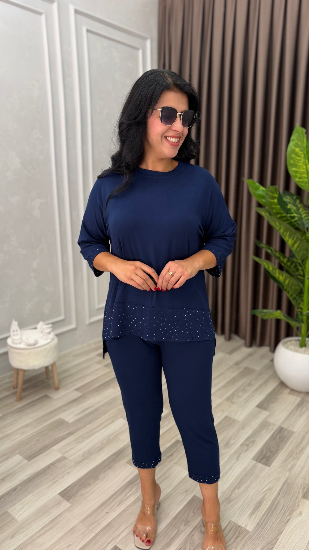 QUEEN COMFORT TAKIM LACİVERT                                                                                                                                                                                                                 