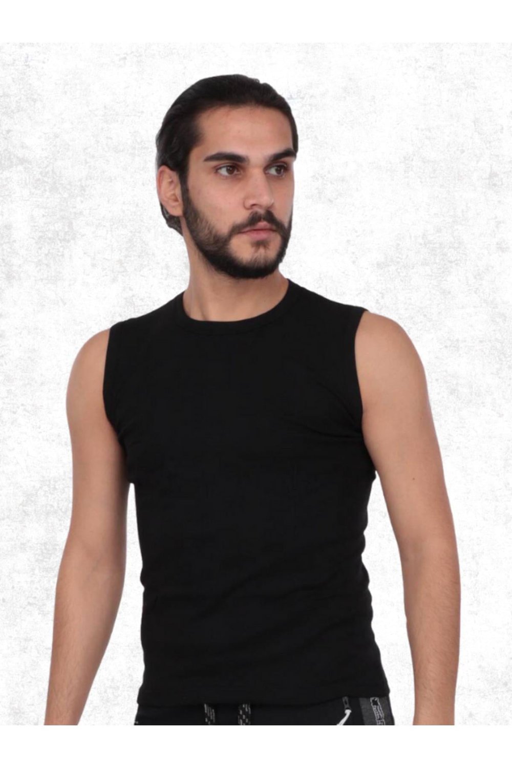 ERKEK %100 PAMUK SPOR FANİLA TEKLİ