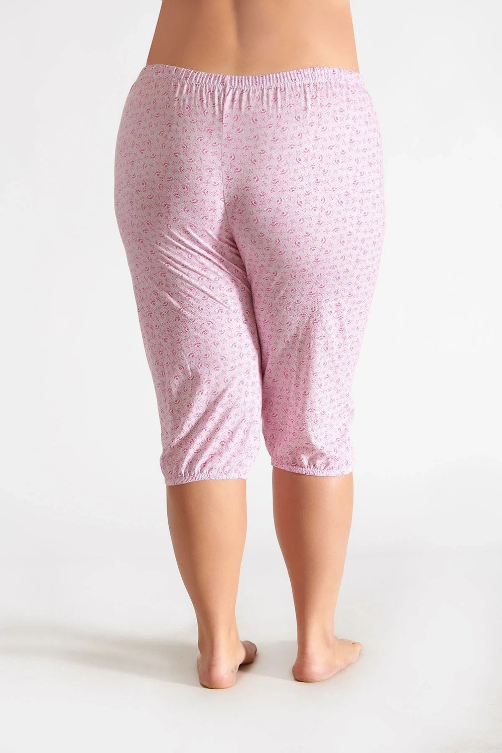 Seher Yıldızı  Kadın Emprime Paçalı Pijama Don İçlik – %100 Pamuk Rahat Ev ve İç Giyimi SKD0019