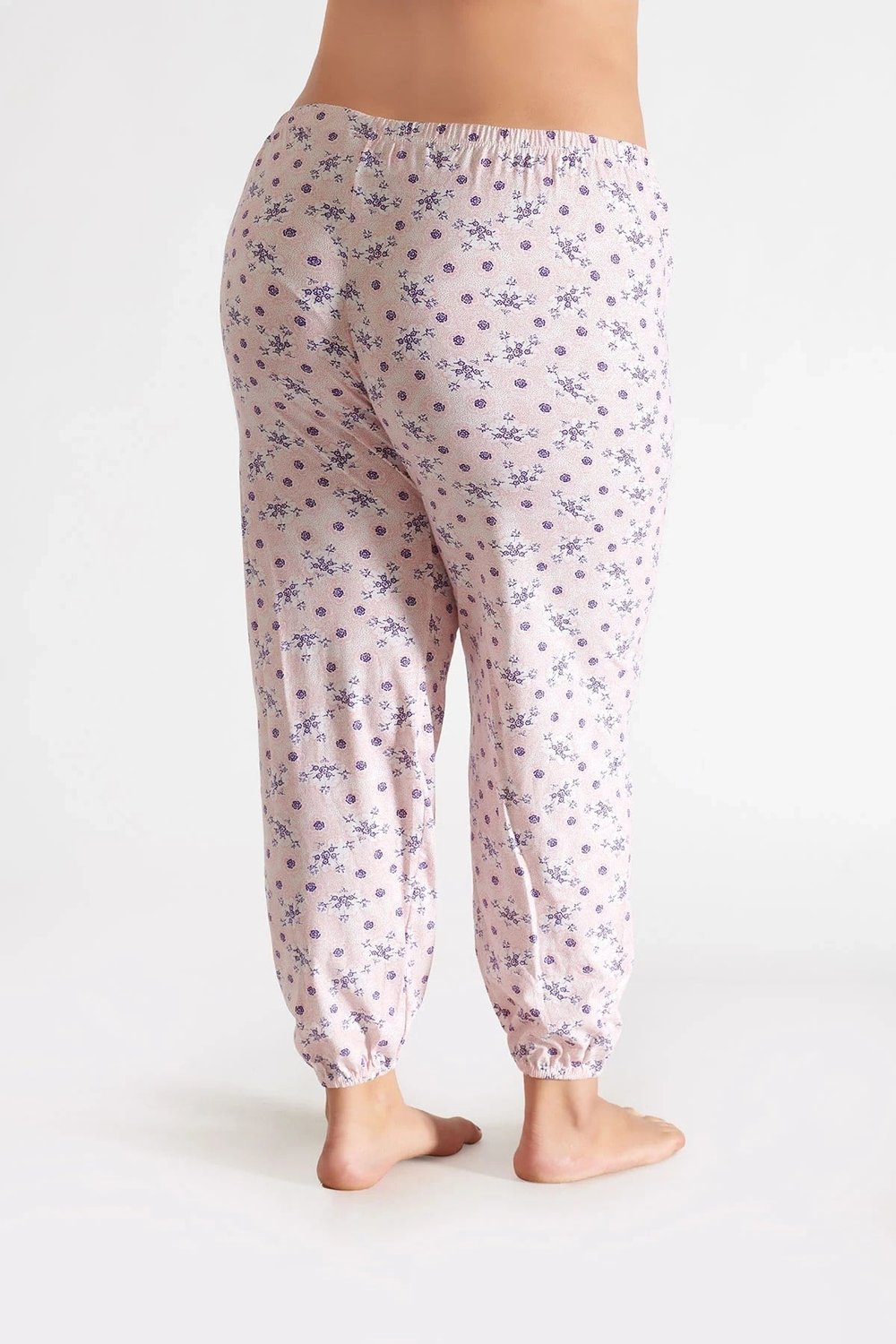 Seher Yıldızı  Kadın Emprime Pijama Altı – Lastikli Pamuklu Rahat Ev Giyimi SKD0065