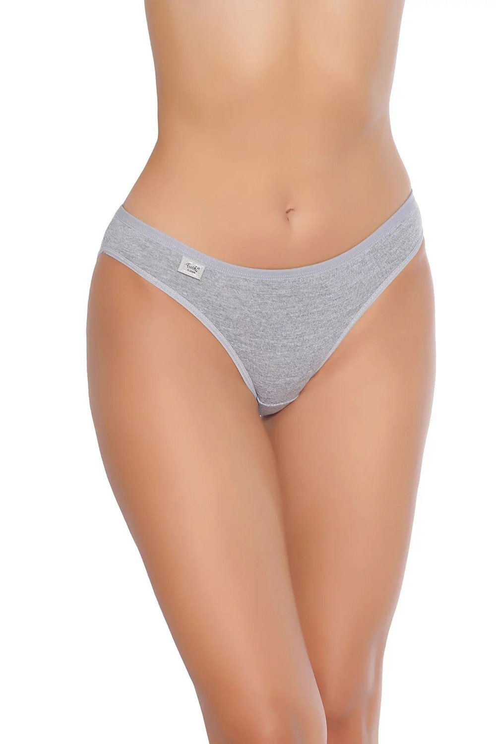 Tutku Kadın Elastan Düz Bikini Külot  TKD0715