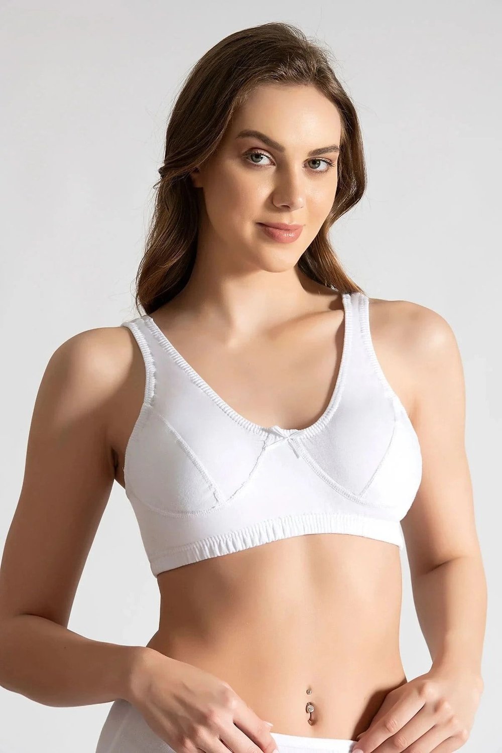 Tutku Kadın Yarım Atlet Toparlayıcı Pamuklu Sütyen Atlet  TKD0152