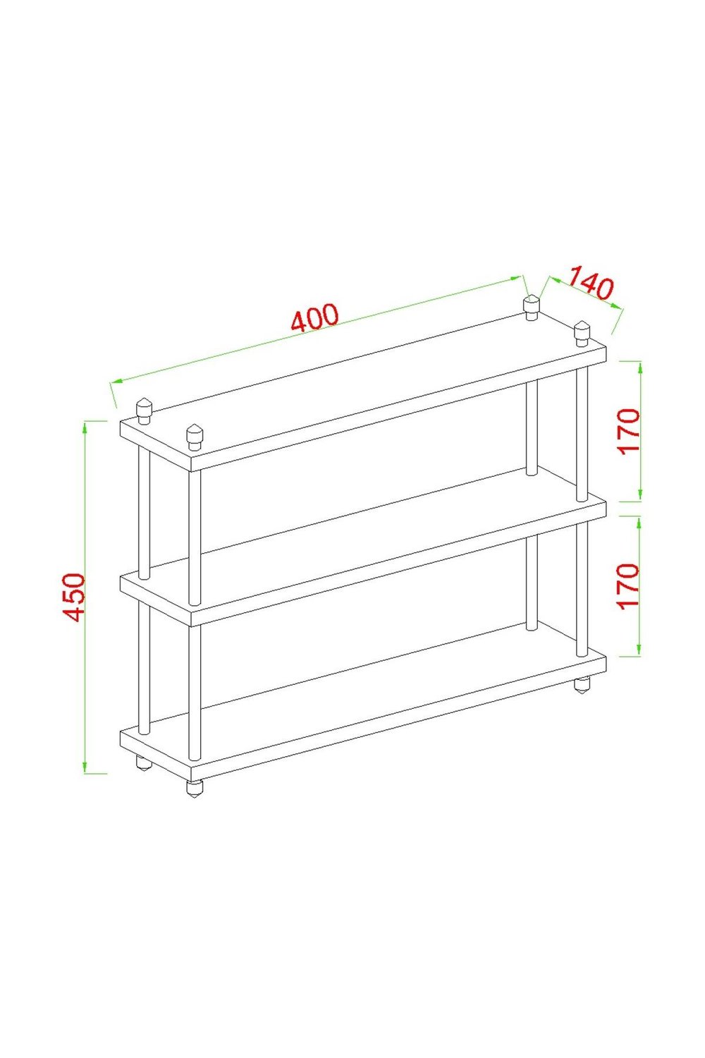 İnci Baharatlık  Mutfak Rafı Çok Amaçlı Raf  3 Katlı Metal Ayaklı Organizer 40 cm - Mermer Desenli 