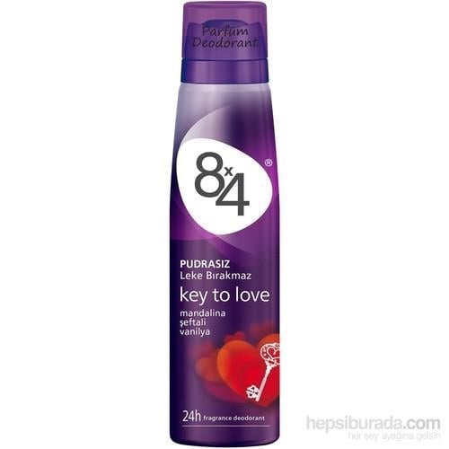 8x4 Sprey Key To Love 150 ML Kadın