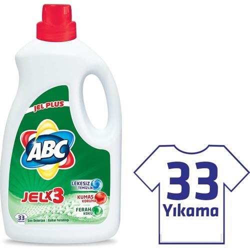 ABC Jel Çamaşır Deterjanı Bahar Ferahlığı  2145 ml (33 Yıkama)