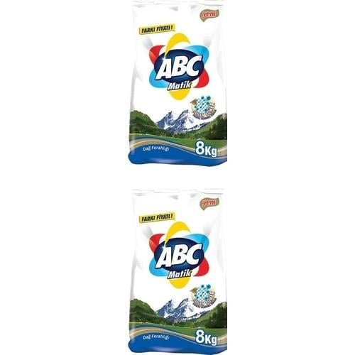 Abc Toz Deterjan Dağ Ferahlığı 8 kg 2'li