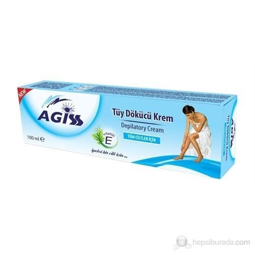 Agiss Tüy Dökücü Krem 100 ml E Vitamini ile Zenginleştirilmiş Tüm Ciltler için Etkili Formül