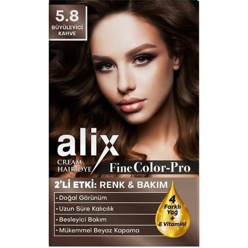 Alix Saç Boyası 5.8 Büyüleyici Kahve 50 ml