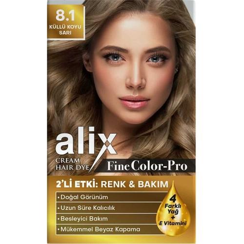 Alix Saç Boyası 8.1 Küllü Koyu Sarı 50 ml