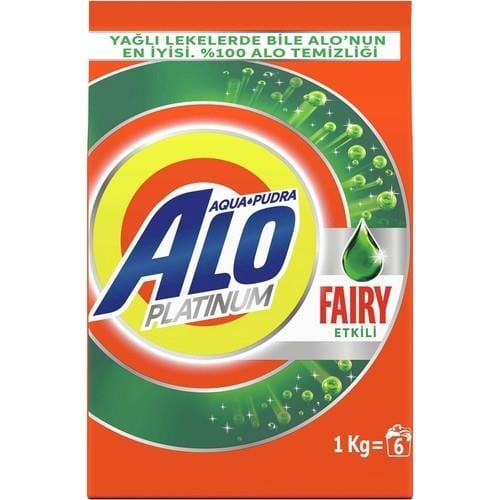 Alo Platinum 1 kg Fairy Etkili Beyazlar Hızlı Çözülme Toz Deterjan