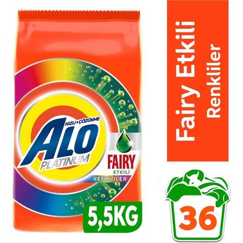 Alo Platinum 5.5 Kg Fairy Etkili Renkliler Hızlı Çözülme Toz Deterjan