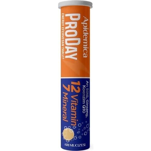 Apidemica Proday Energy (Arı Sütü, Ginseng, Koenzim Q10, 12 Vitamin ve 7 Mineral)