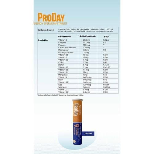 Apidemica Proday Energy (Arı Sütü, Ginseng, Koenzim Q10, 12 Vitamin ve 7 Mineral)