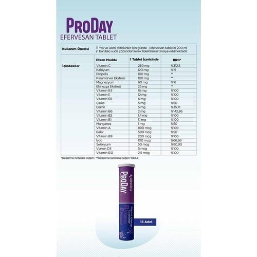 Apidemica Proday (Propolis, Ekinezya, Karamüver, 11 Vitamin ve 8 Mineral)