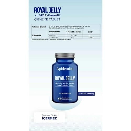 Apidemica Royal Jelly (Arı Sütü, B12 Vitamin )