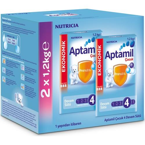Aptamil 4 Çocuk Devam Sütü 1200 gr - 2'li