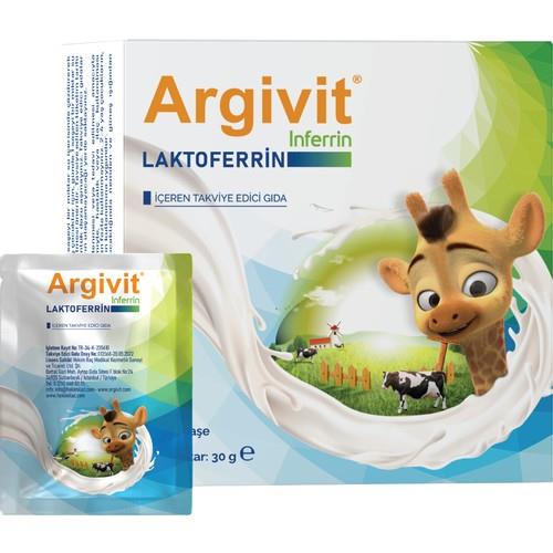 Argivit Inferrin Laktoferrin İçeren Takviye Edici Gıda 30 Saşe
