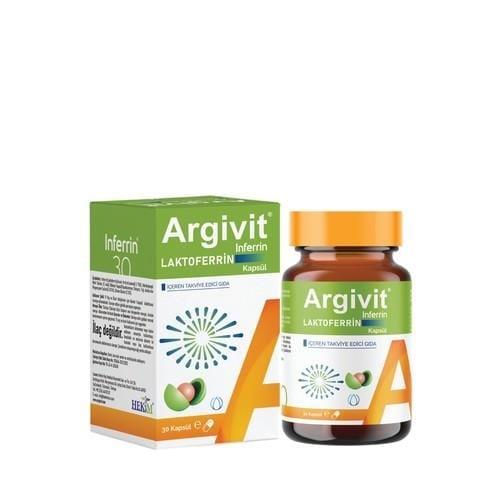 Argivit İnferrin Laktoferrin İçeren Takviye Edici Gıda 30 Kapsül